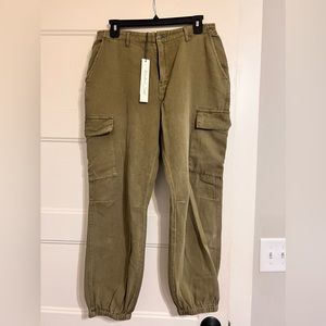 Boutique green joggers.